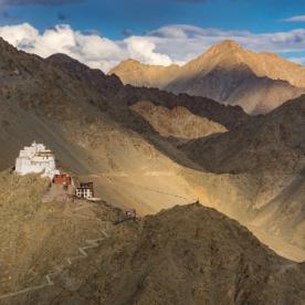 leh_namgyal_tsemo_mm021695 Kloster Namgyal Tsemo oberhalb von Leh im Himalaya in Ladakh.